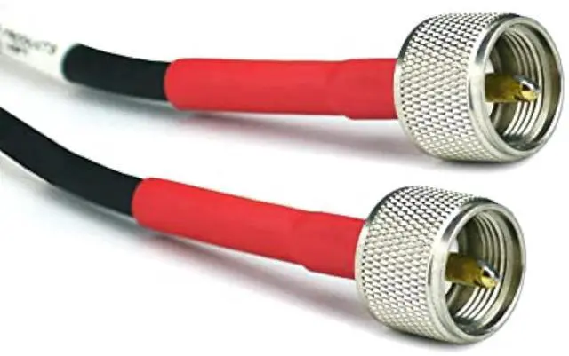 Main image of ECP Cable Experts RG-8X Coax Cable - 100 FT PL259 M/M Connectors - Heavy Duty Indoor/Outdoor Weatherproof Jumper Cables - CB, Ham Radio, Short Wave Radio - HF, VHF, UHF