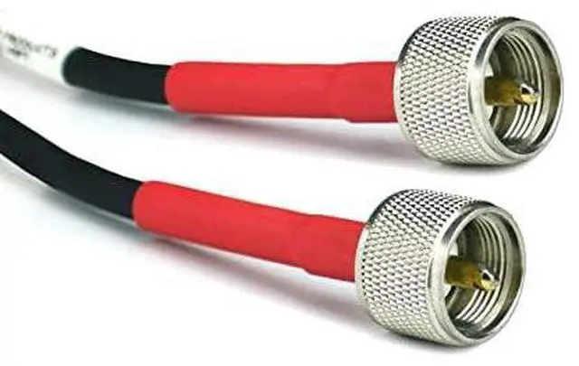 Alt view image 2 of 6 - ECP Cable Experts RG-8X Coax Cable - 100 FT PL259 M/M Connectors - Heavy Duty Indoor/Outdoor Weatherproof Jumper Cables - CB, Ham Radio, Short Wave Radio - HF, VHF, UHF