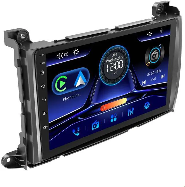 Main image of Car Radio Stereo for Toyota Sienna 2011-2014 Without JBL Sound System, Support Wireless Carplay/Android Auto/Mirrorlink, 9 Inch QLED Touchscreen with Bluetooth,FM Radio,DSP
