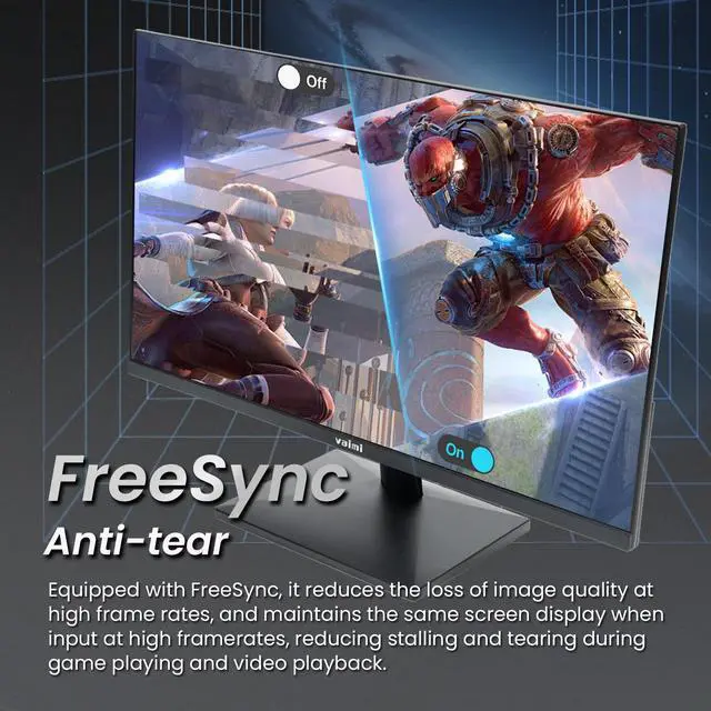 Alt view image 4 of 6 - 24.5 Inch 180Hz Gaming Monitor, FHD 1080P, Computer Screen, FreeSync, 1 x HDMI 2.1, 1 x Display Port 1.4, 1 x USB, IPS, Tilt Adjustable, PC Xbox PS5 Compatible, VESA 75, HDMI Cable Included