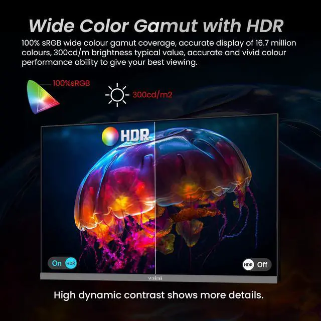 Alt view image 5 of 6 - 24.5 Inch 180Hz Gaming Monitor, FHD 1080P, Computer Screen, FreeSync, 1 x HDMI 2.1, 1 x Display Port 1.4, 1 x USB, IPS, Tilt Adjustable, PC Xbox PS5 Compatible, VESA 75, HDMI Cable Included