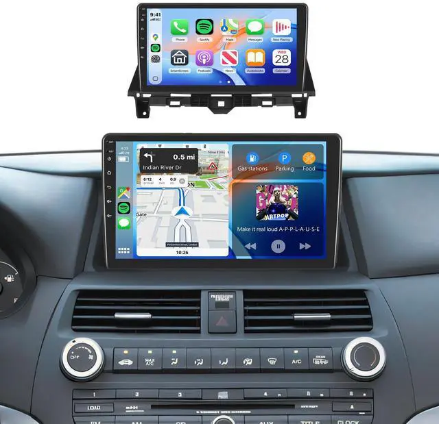 Main image of 4G+64G Car Radio Stereo for Honda Accord 8th 2008-2013, 10.1inch IPS Touch Screen/Android 15/Wireless CarPlay/Android Auto/DSP 32 EQ/GPS/WiFi/5.0Bluetooth/FM/RDS/SWC/AHD Backup Camera