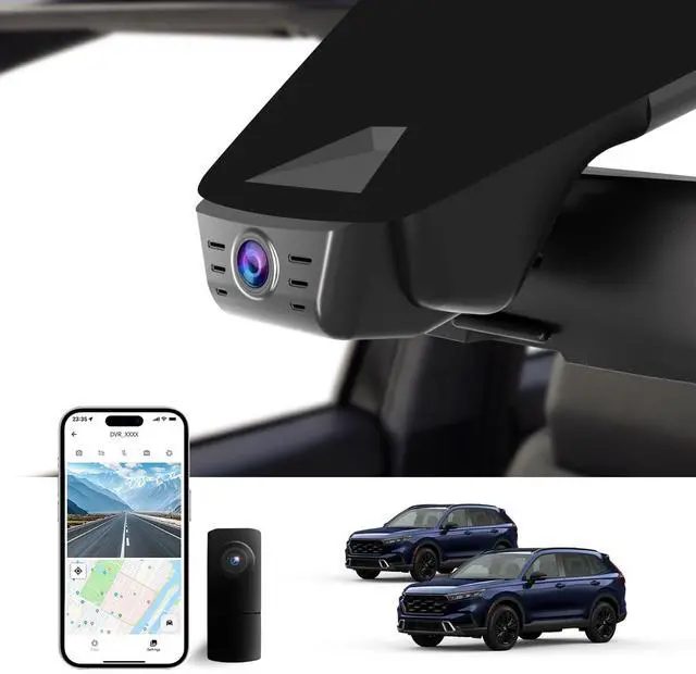 Main image of Front 4K & Rear 1080P Dash Cam for Honda CR-V 2023-2026 Sport Touring EX EX-L Hybrid (Gen6)(Model B),Easy Installation,OEM-Style,Collision Detection,Loop Recording,WiFi & App,128G Card