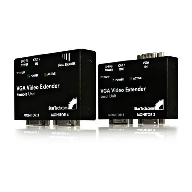 Alt view image 5 of 6 - VGA Video Extender over Cat5 (ST121 Series) - Up to 500ft (150m) - VGA over Cat 5 Extender - 2 Local and 2 Remote, TAA (ST121UTP)