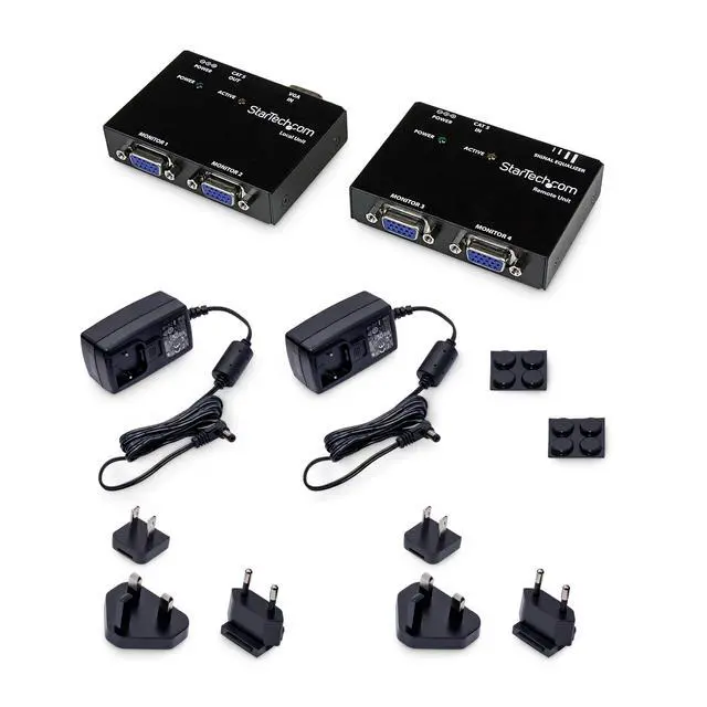 Alt view image 6 of 6 - VGA Video Extender over Cat5 (ST121 Series) - Up to 500ft (150m) - VGA over Cat 5 Extender - 2 Local and 2 Remote, TAA (ST121UTP)