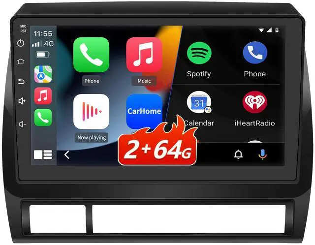 Main image of Android 13 Car Stereo for Toyota Tacoma 2005-2015, 9 Touch Screen Radio Head Unit Support JBL System Wireless Carplay Android Auto WiFi Bluetooth Navigation- 2+64GB