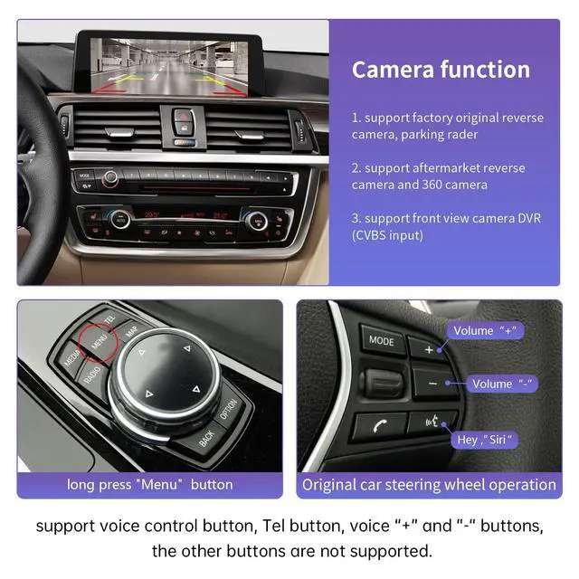 Alt view image 5 of 6 - Wireless CarPlay Interface Decoder for BMW 1/2/3/4 Series NBT | For F20/F21/F22/F23/F30/F31/F32/F33 (2011-2015) with NBT System, Support Wireless Carplay, Android Auto, MirrorLink