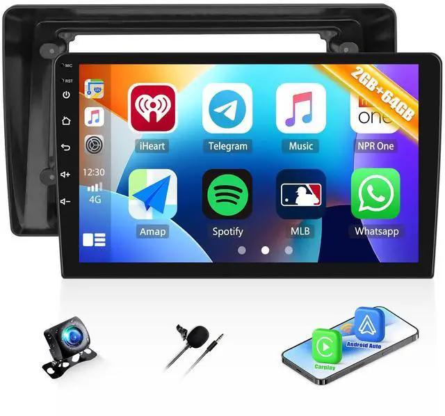 Main image of 2G+64G Car Radio for Ford Explorer 2006-2010, Android 13 Car Stereo with Wireless CarPlay Android Auto 10.1" Touch Screen Radio with GPS WiFi Bluetooth FM Radio HD Backup Camera