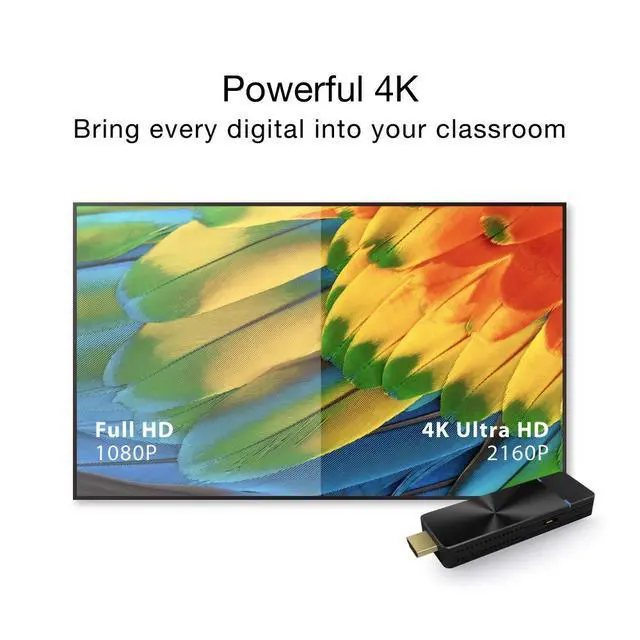 Alt view image 3 of 6 - PRO II Dongle | 5G Wireless HDMI Extender and Receiver, Stream 4K Video, Supports Airplay, Miracast, High Speed MIMO 2T2R WiFi, 4 to 1 Split Screens Features