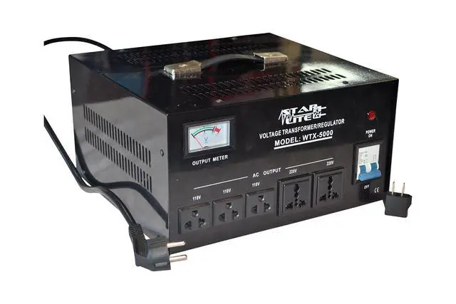Alt view image 6 of 6 - 5000 Watt Step Up/Down Voltage Converter Transformer WTX-5000, Fuse Protection and Automatic Voltage Regulator - Two Way Transformer - 110 to 220 V or 220 to 110 V