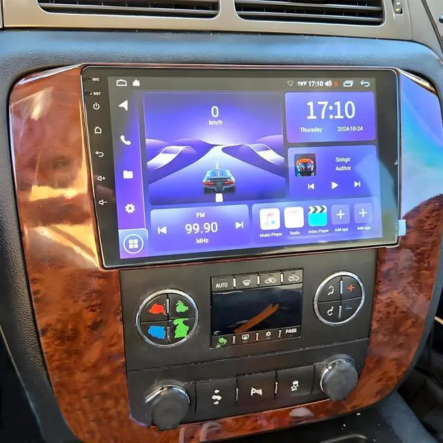Alt view image 2 of 6 - 9 inch Car Radio for Chevy Tahoe Suburban Silverado GMC Sierra 2007 2008 2009 2010 2011 2012 2013 with Wireless Carplay Android Auto IPS Bluetooth Touchscreen Stereo GPS WiFi FM Radio