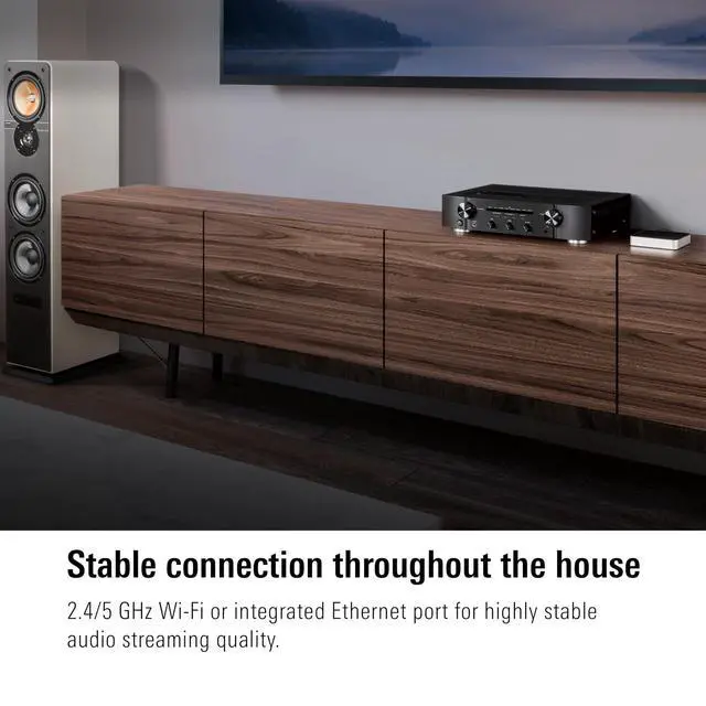 Alt view image 6 of 6 - Play Audio Streaming Interface for AirPlay, Upgrade to AirPlay audio streaming, Latency compensation, digital-to-analog converter, Three audio outputs, Apple Home, Ethernet, 2.4/5 GHz Wi-Fi