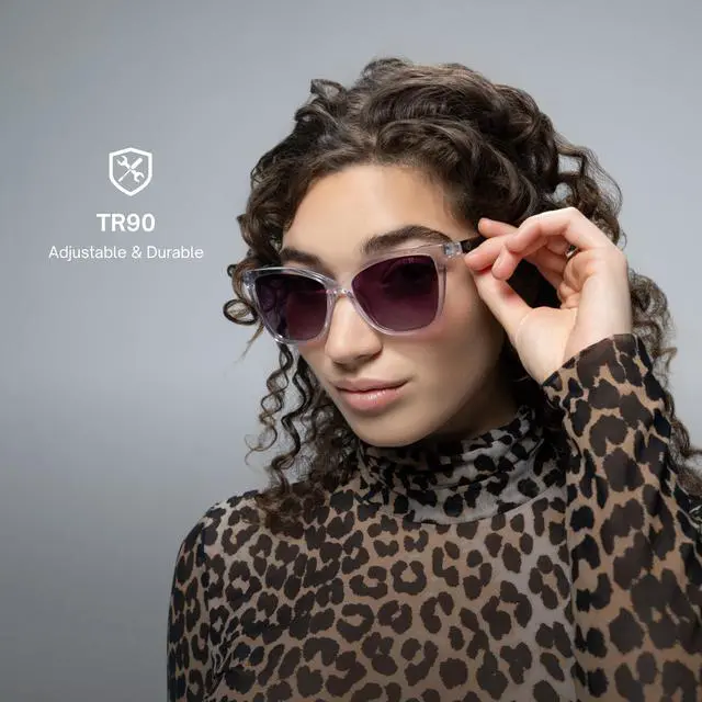 Alt view image 4 of 6 - Lyte (2025 Version) Smart Glasses for Women Bluetooth Smart Eyewear Polarized Lenses, Open Ear Speakers & Microphone Moonrise (Standard)