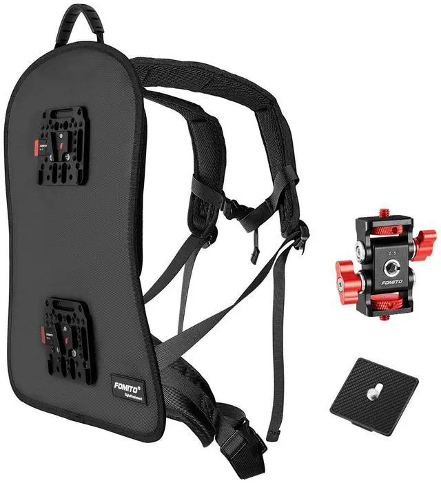 Main image of BB-03 V-Mount Battery Backpack Vest, Man-Portable Camera Rig with Wireless Video Transmission, Adjustable Straps, Anti-Vibration Decompression Design