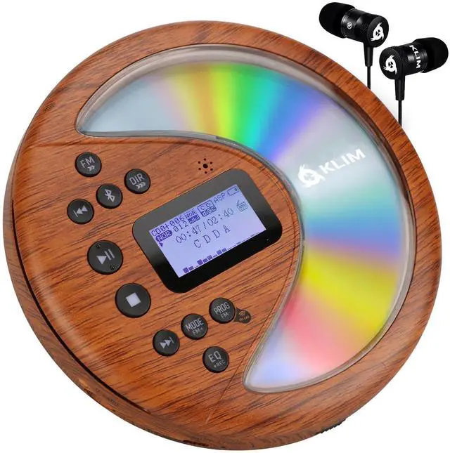 Main image of Discover - Portable CD Player with Long-Lasting Battery - with Headphones - Radio FM - Compatible MP3 CD Player Portable - SD Card, FM Transmitter, Bluetooth - Ideal for Cars