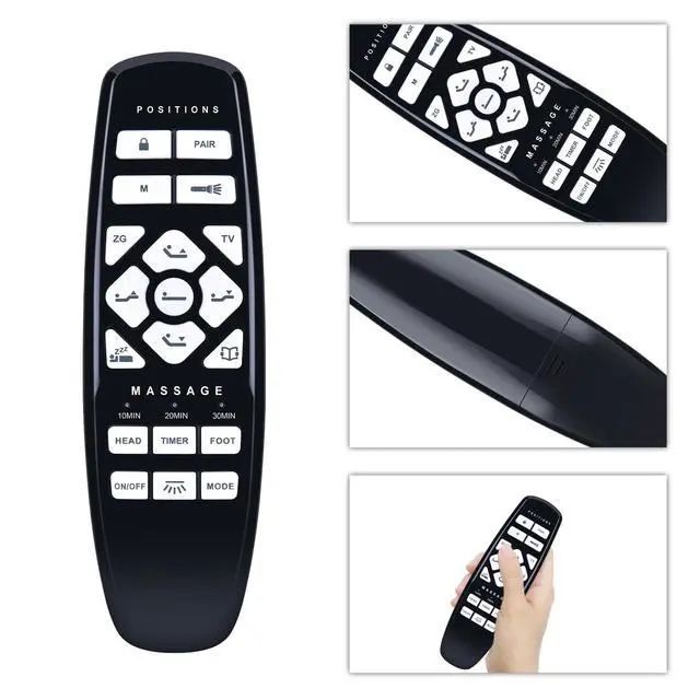 Alt view image 4 of 6 - Replacement RF.27.19.02 for GhostBed Adjustabled Bed Remote Control, Compatible with Okin Adjustabled Bed, for Fromann, for King Luxury Black, for ASONLY