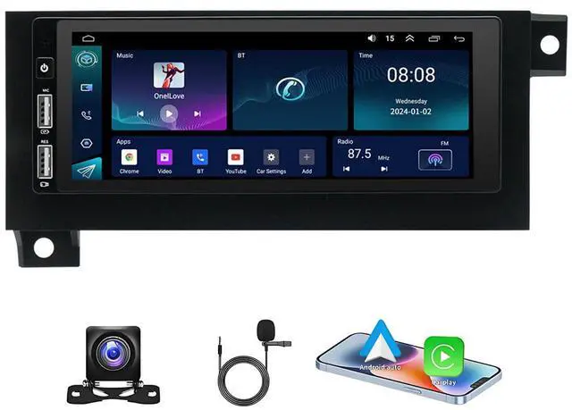Main image of 6.86inch Car Stereo Radio Fit for Dodge Ram 1500 2500 3500 19942002, for Cirrus 1995-2000, for Chrysler Town&Country 1990-2000 with Android Auto&with Carplay Support WiFi Bluetooth 2+32G