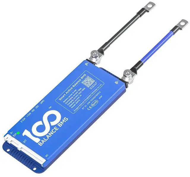 Main image of 100BALANCE BMS 150A Active Balance 1A 8S-24S Build in Bluetooth Cell Balancing Smart PCB Battery Protection Board for Li-ion/Lifpo4/LTO Lithium Battery Pack