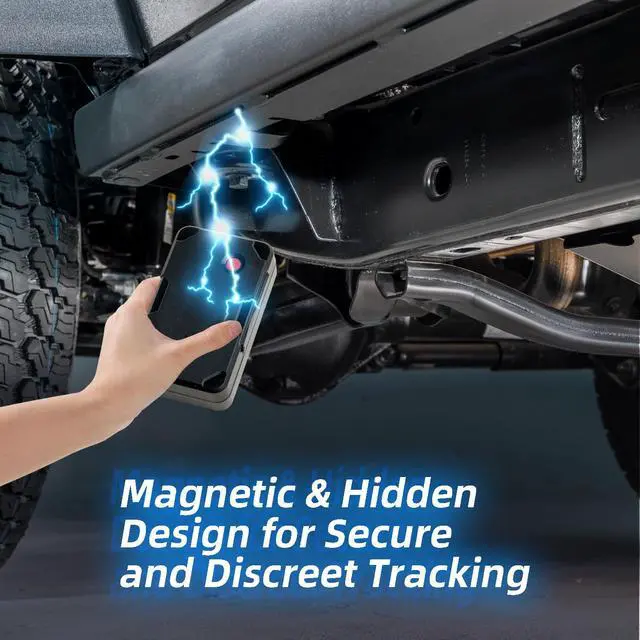 Alt view image 5 of 6 - GPS Tracker for Vehicles, Hidden Magnetic Tracker with 4G SIM Included | 120-day battery, real-time updates, trip history, geofence, driving alerts, Subscription Required, 30-Day Data Included