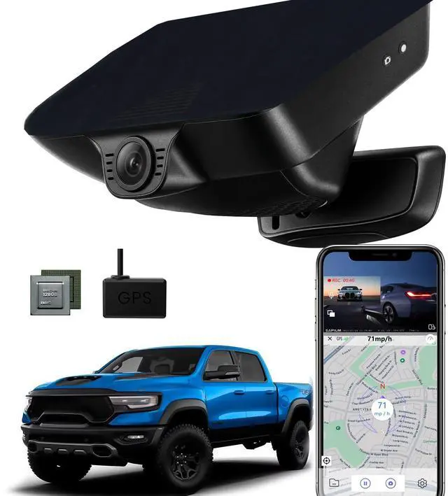 Main image of S87 4K Dash Cam Front Only Fit Dodge RAM 1500 2019-2024