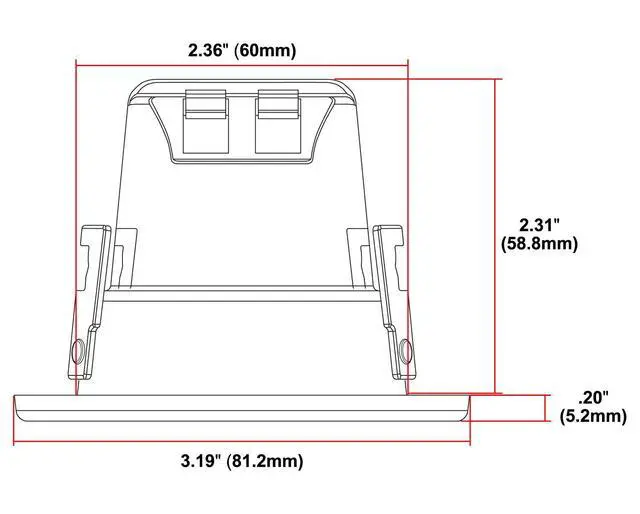 Alt view image 6 of 6 - Sound ECS 3.0 Edgeless Ultra Compact 3-inch In-Ceiling Speakers (Pair) White
