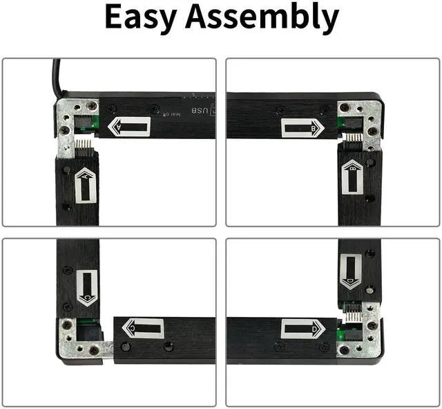 Alt view image 4 of 6 - 32 Inch 20 Points Infrared Touch Frame, Interactive USB Interface IR Touch Screen Overlay Use, Driver Free Intelligent, Suitable for Digital Signage