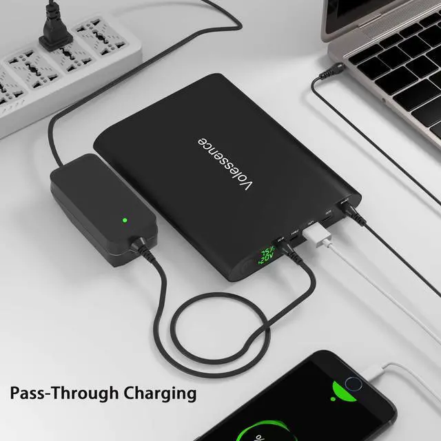 Alt view image 4 of 6 - 50000mAh Power Bank Multi DC 5/8.4/9/12/16/20V Output for Laptop | High Capacity Portable Charger,Fast Charging External Battery Bank for Dell,HP,CCTV Camera,Project,Printer