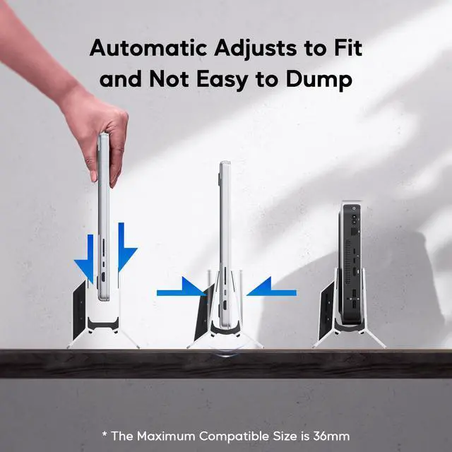 Alt view image 6 of 6 - Vertical MacBook Docking Station, Docking Station for Mac mini with M.2 NVMe case for MacBook Pro/Air, 4K@60Hz HDMI, 2USB C 10Gbps, SD/TF, 100W PD, RJ45, 2 USB A for Windows Sliver