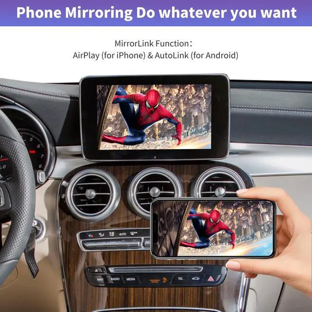 Alt view image 4 of 6 - Wireless CarPlay Interface Decoder for Mercedes-Benz NTG5.0 | For B/C/E/G/S/V/GLC/CLA/GLA/GLE/GLS Class (2015-2018), Support Wireless Carplay, Android Auto, MirrorLink