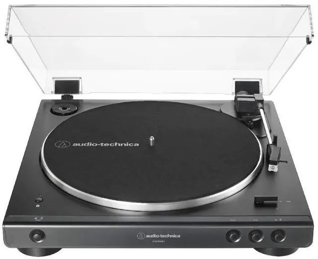 Main image of AT-LP60X Bluetooth Fully Automatic Belt-Drive Turntable (Black) with Vinyl Record Cleaning Kit | Fully Automatic Belt-Drive, 33/45 Rpm, Switchable Phono Preamp, Dual Magnet Cartridge