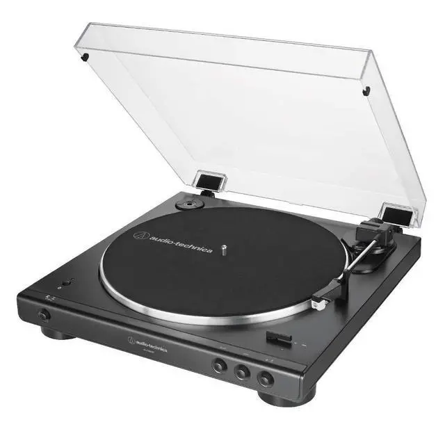 Alt view image 3 of 5 - AT-LP60X Bluetooth Fully Automatic Belt-Drive Turntable (Black) with Vinyl Record Cleaning Kit | Fully Automatic Belt-Drive, 33/45 Rpm, Switchable Phono Preamp, Dual Magnet Cartridge