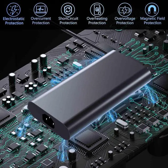 Alt view image 6 of 6 - 360W GaN Charger for Dell Aliemware M18 X16 M16 X17 R2 LA360PM230 0Y7YW7 07TMR6 0NN34T RTX 4080 4090 Gaming Laptop AC Power Supply Adapter