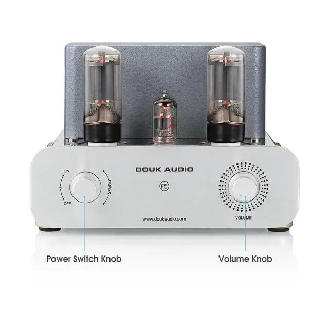 Alt view image 3 of 6 - F5 Pure Class A HiFi Vacuum Tube Amplifier - Single-Ended Stereo Amp for Home Audio System with RCA Inputs