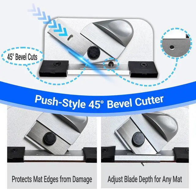 Alt view image 5 of 6 - 32in Mat Cutter for Framing with Precision Bevel & Straight Cutting Heads, Easy-to-Use Mat Board Cutter for Professional Picture Framing, Ideal for DIY Artwork, Crafts