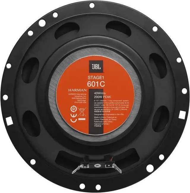 Alt view image 4 of 6 - STAGE1 601C 400W Peak (80W RMS) 6.5" Stage1 Series 2-Way Component Car Speakers