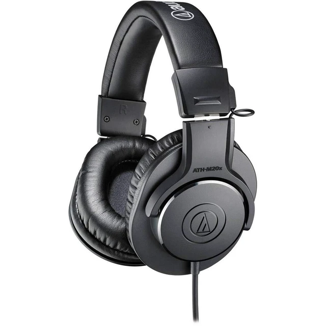 Alt view image 2 of 6 - ATH-M20x Closed-Back Monitor Headphones Bundle with Auray Headphones Holder and Headphone Case