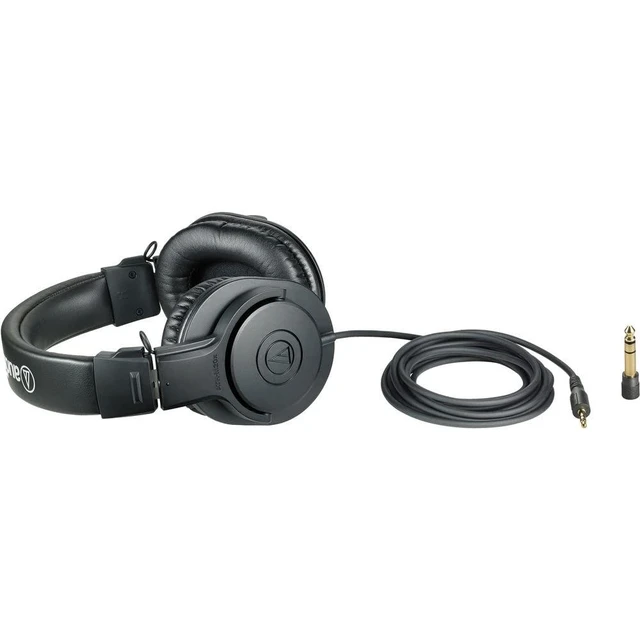 Alt view image 6 of 6 - ATH-M20x Closed-Back Monitor Headphones Bundle with Auray Headphones Holder and Headphone Case