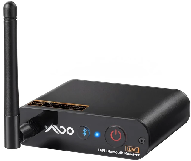 Main image of DS200Plus Bluetooth 5.3 Receiver for Home Stereo with Audiophile DAC | HiFi Wireless Audio Adapter with LDAC, aptX HD & Low Latency, Long Range, Optical Coaxial RCA Outputs