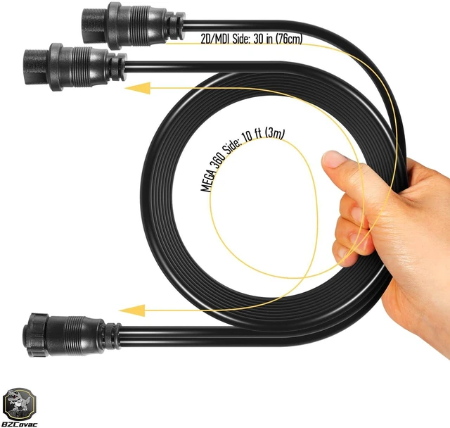 Alt view image 6 of 6 - 720108-1 14 M360 2DDI Y Transducer Adapter Cable, Compatible with Humminbird MEGA 360 and 2D/MDI Transducers, 14-Pin Y Cable
