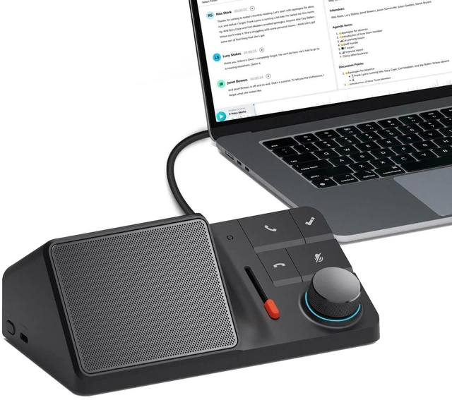 Main image of H1E USB C Docking Station with AI Voice Recorder, Free Transcription & Summarization, 4K HDMI, 1Gbps Ethernet, 5Gbps Data Transfers, 83W PD, Laptop Docking Station for Windows/Mac/ChromeOS (H1E)