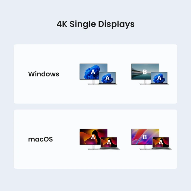 Alt view image 5 of 6 - H1E USB C Docking Station with AI Voice Recorder, Free Transcription & Summarization, 4K HDMI, 1Gbps Ethernet, 5Gbps Data Transfers, 83W PD, Laptop Docking Station for Windows/Mac/ChromeOS (H1E)