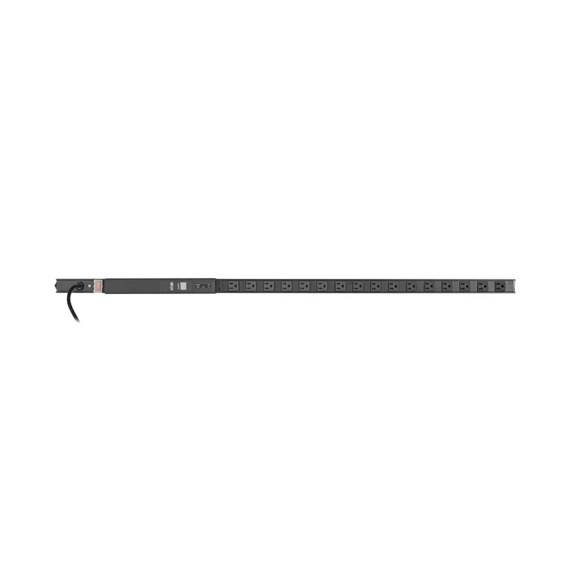 Alt view image 3 of 6 - 1.44kW Metered PDU 15A with Isobar Surge Protection, 3840 Joules, 120V, 16 Outlets Standard NEMA 5-15R, 15 ft. Power Cord (L5-30P), 0U Vertical Rackmount, (PDUMV15-ISO)