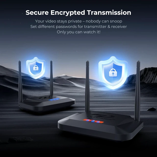 Alt view image 6 of 6 - Wireless HDMI Transmitter and Receiver 4K Decoding 1080P 60HZ, 656 FT | HDMI Loop-Out, IR Extend, Dual Cooling Design, 8 Channels, 1 TX to 3 RXS, Streaming from STB,PC,CCTV to TV,Projector,Monitor