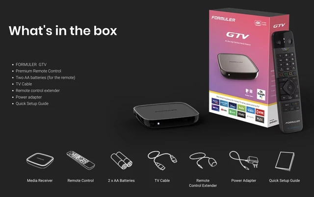 Alt view image 3 of 6 - GTV 4K Media Streaming Box Voice Remote, Dual-Band WiFi, 4K Ultra HD, Certified, Powerful Streaming Player