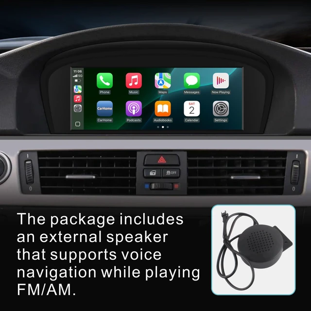 Alt view image 6 of 6 - Car Stereo for BMW E60 E90 E92 Radio with CarPlay Android Auto Upgrade CCC idrive System Screen for E61/E63/E64/E91/E93(2003-2008)