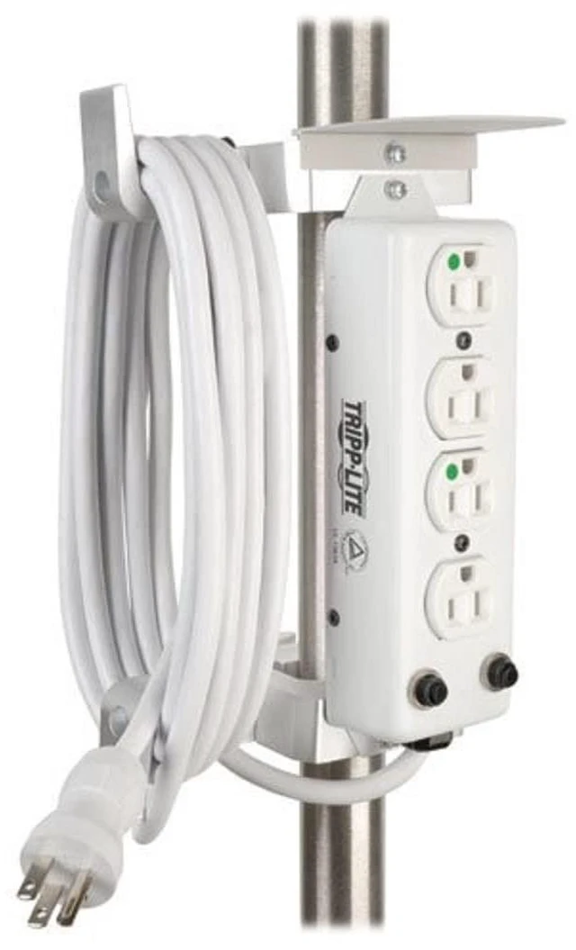 Main image of Hospital Mounting Clamp for Medical-Grade Power Strips, Power Strip Holder (PSCLAMP), Rubber