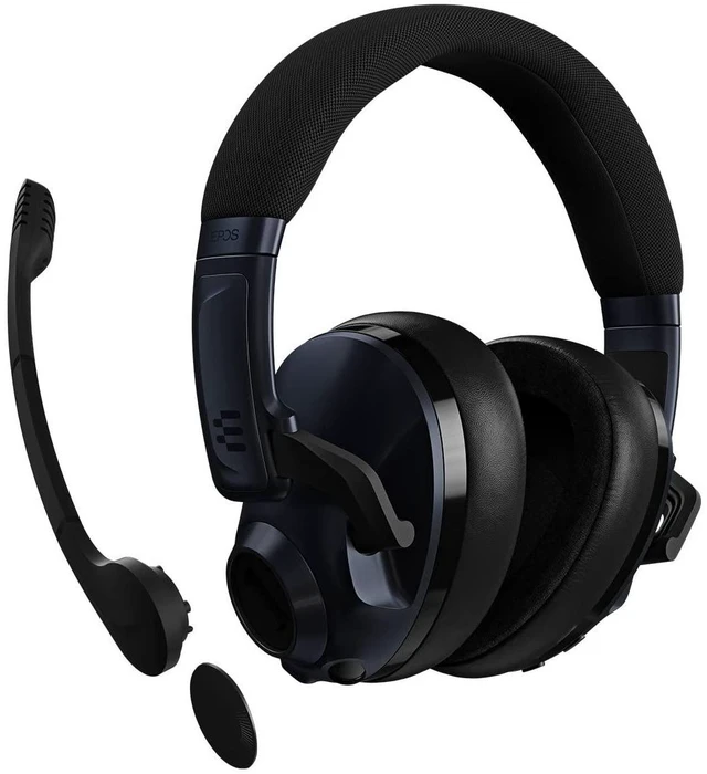 Alt view image 4 of 6 - Gaming H3Pro Hybrid Gaming Headset - PC Headphones with Microphone - Noise-Cancellation, Adjustable, Smart Button Audio Mixing, Bluetooth, Gaming Suite, Surround Sound - Windows 10,Midnight Blue