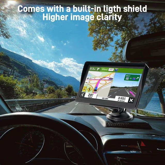 Alt view image 4 of 6 - GPS Navigator for Car Truck RV - 7'' HD Touchscreen Navigation System, Latest 2026 Maps Free Updates, Speed & Red Light Warning, Turn-by-Turn Voice Guidance, GPS Navigation for All Cars