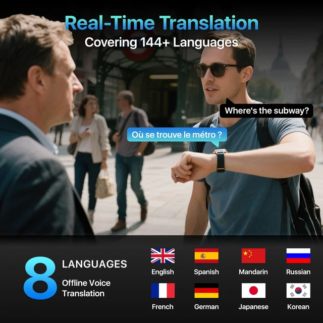 Alt view image 6 of 6 - AI Chatgpt,Smart Watch for Woman,Translator Watch,Fitness Tracker with Heart Rate & Sleep Monitor,Answer/Make Call,AMOLED Touchsreen, Watch for iPhone/Samsung/Android,50+Sport Modes,3ATM Waterproof
