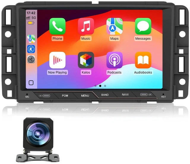 Main image of Car Radio Stereo for Chevy Silverado GMC Sierra Yukon 2007-2013 CarPlay | for Chevy Silverado GMC Sierra Yukon 2007-2013 Head Unit Radio CarPlay Android Auto GPS Bluetooth with Backup Camera